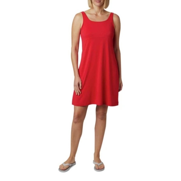 Columbia Dresses & Skirts - COLUMBIA OMNI-WICK Sleeveless Dress with pockets southwestern print, red